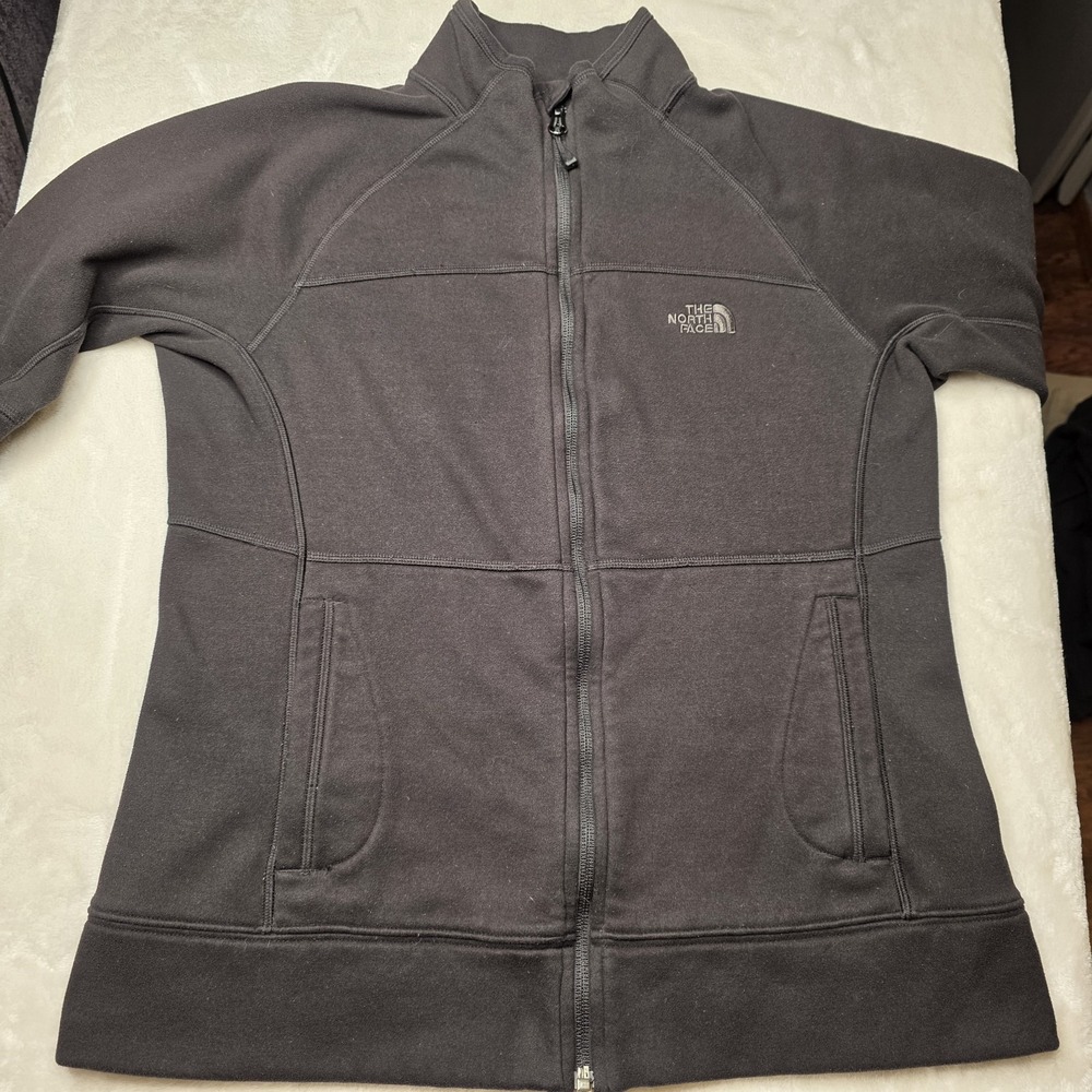 The North Face Black Fleece Jacket / Sweatshirt,‎ Size M, Women Zip Up